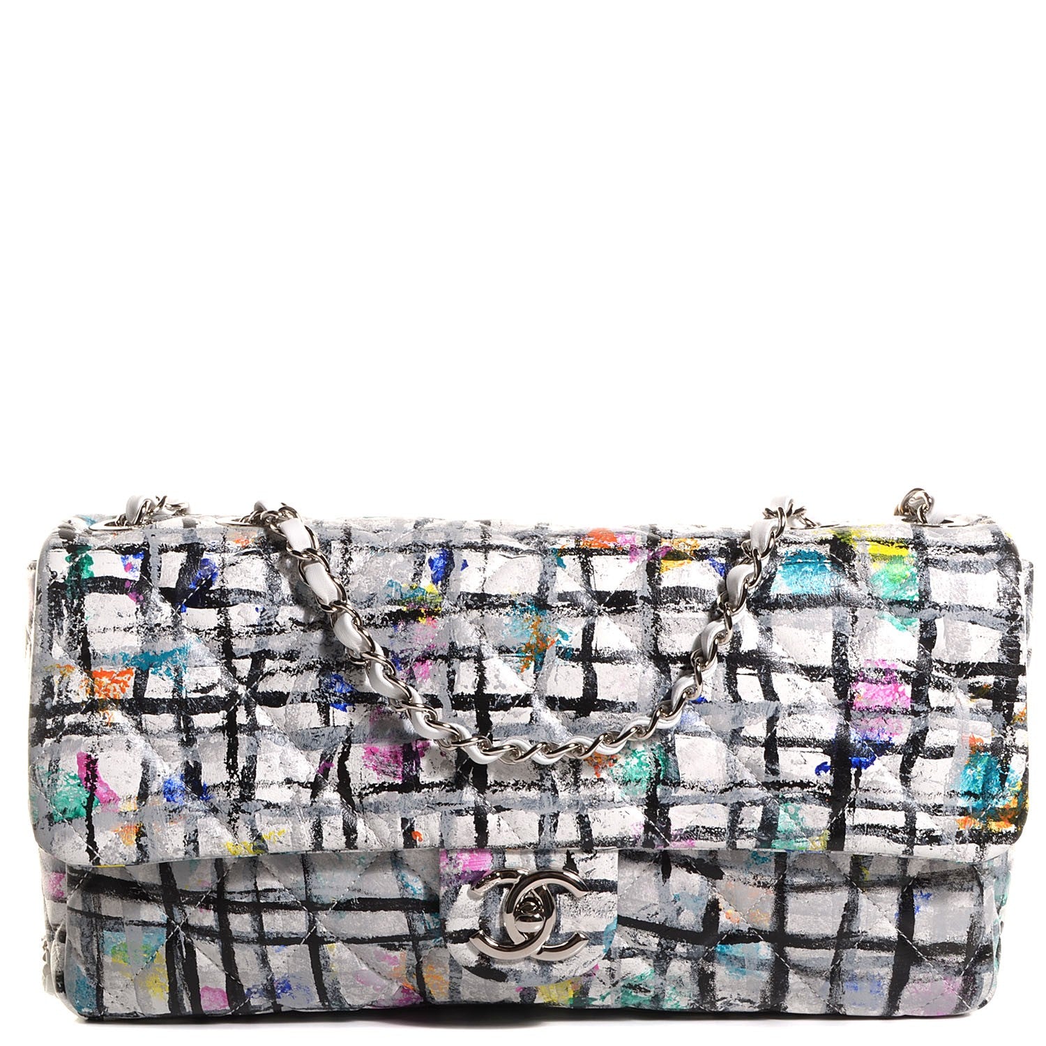 Chanel Calfskin Hand Painted Graffiti Flap Multicolor 1 of 9