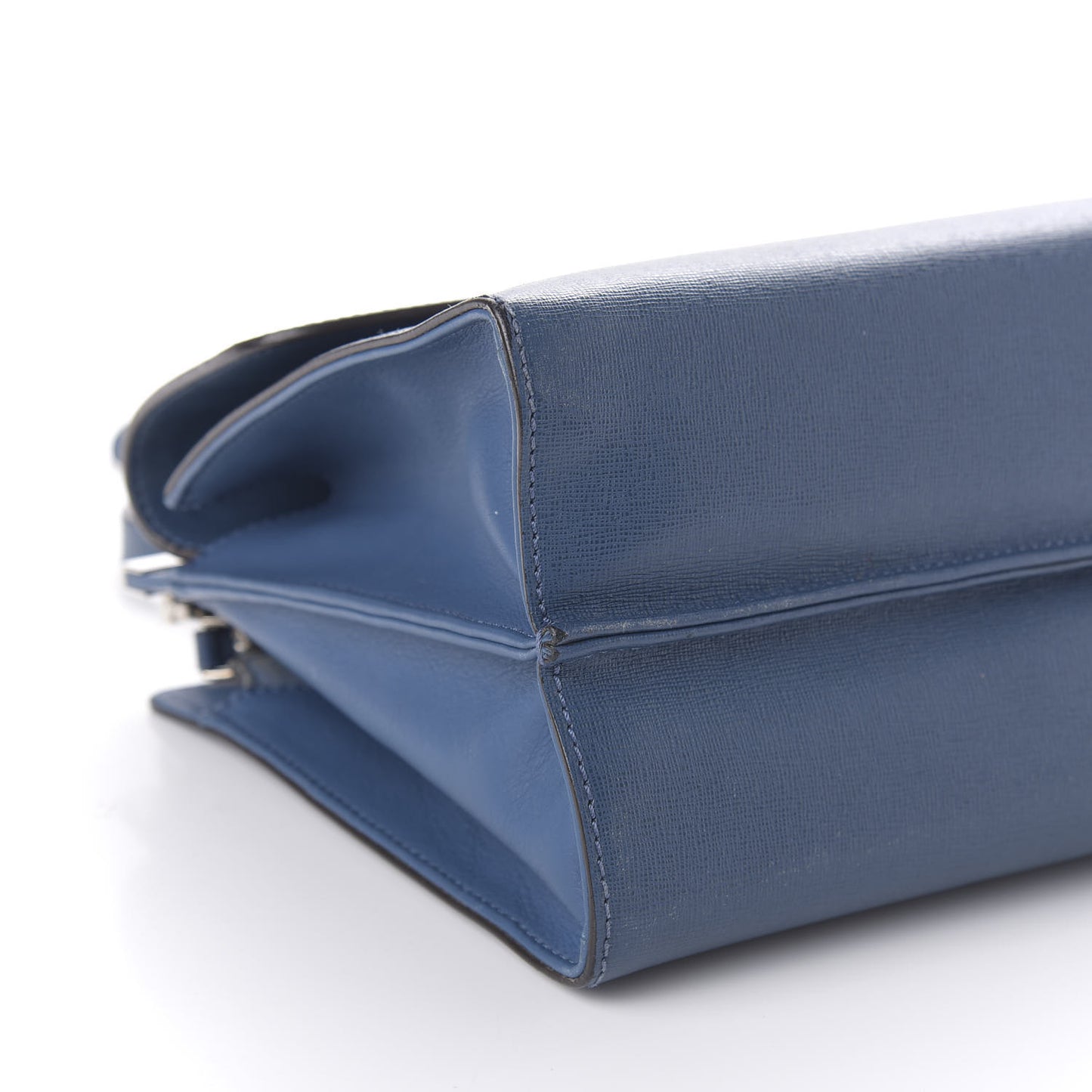 Vitello Elite Flamingo Demi Jour Shoulder Bag Blue