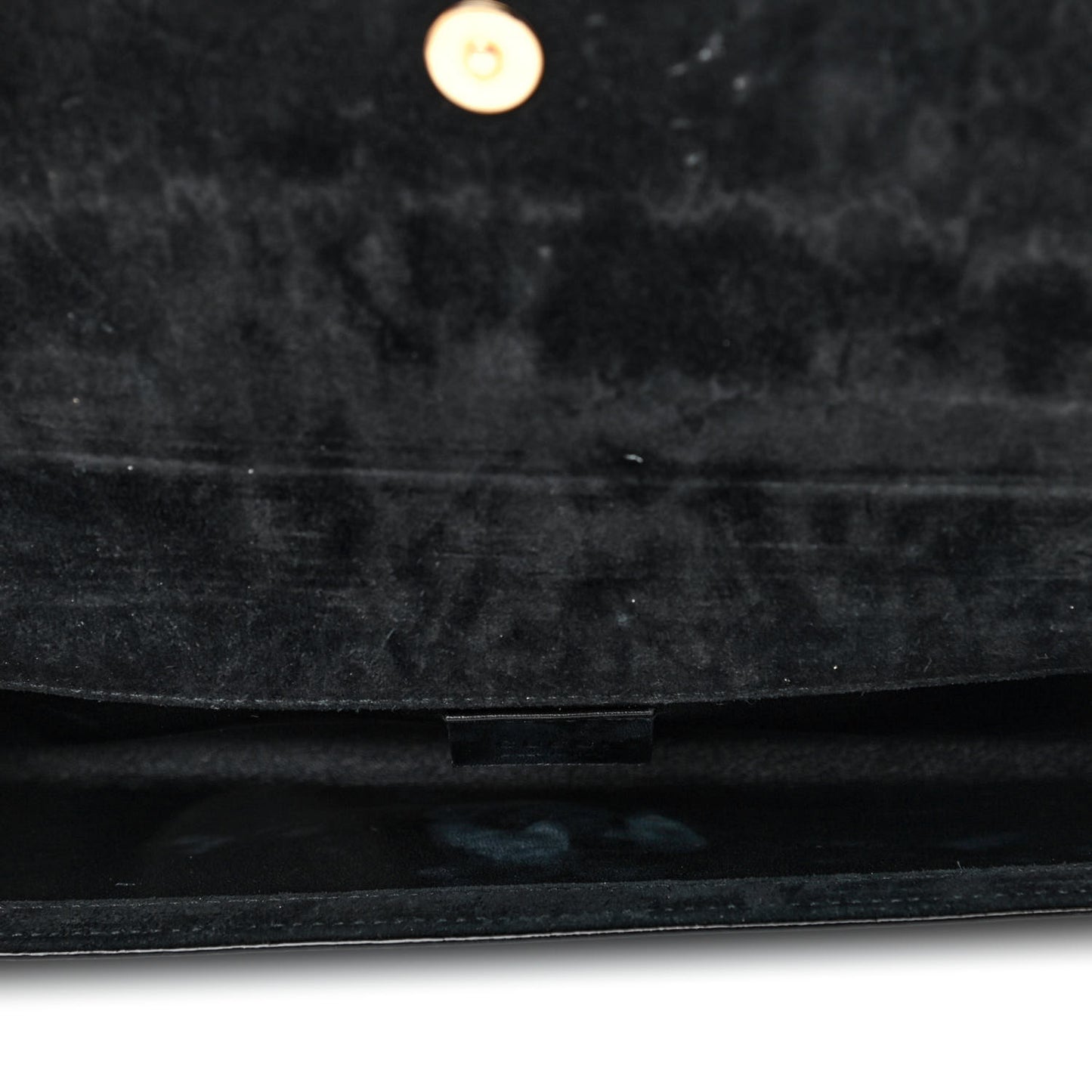 Patent Microguccissima Small Broadway Clutch Black