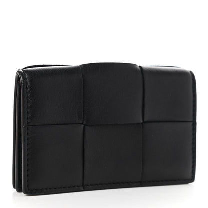Bottega Veneta Nappa Maxi Intrecciato Card Holder Wallet Black 3 of 8