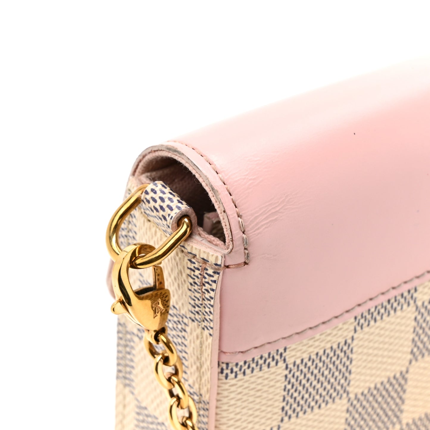 Damier Azur Calfskin Pochette Felicie Eau De Rose