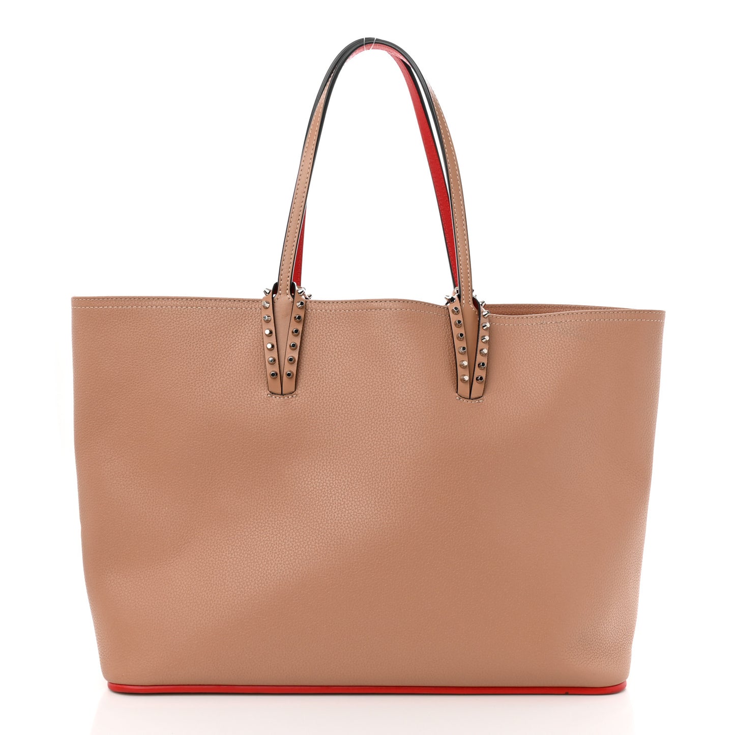 Calfskin Spikes East West Cabata Tote Nude