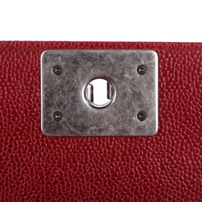 Chanel Caviar Quilted Small Boy Flap Bag Dark Red 8 of 8