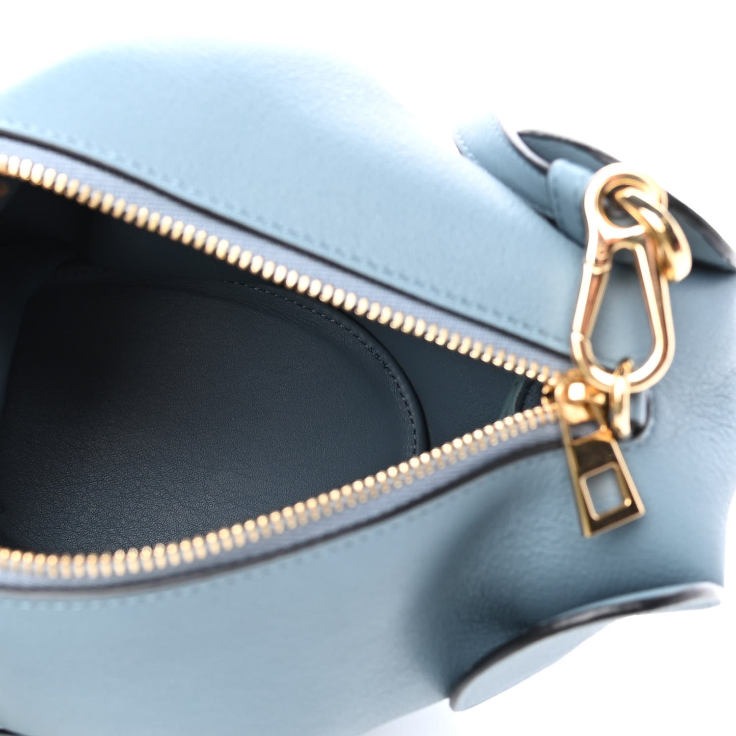 Calfskin Mini Elephant Crossbody Bag Stone Blue