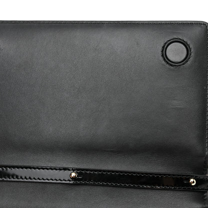 Dolce & Gabbana Patent Calfskin Maxi Logo Plate Phone Shoulder Bag Black 10 of 12