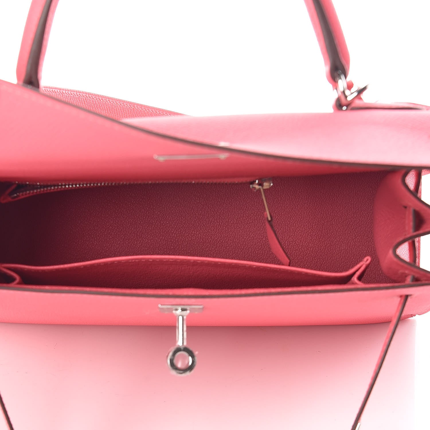 Hermes Epsom Kelly Sellier 25 Rose Lipstick 14 of 34
