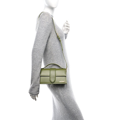 Jacquemus Smooth Calfskin Le Grand Bambino Khaki 2 of 9