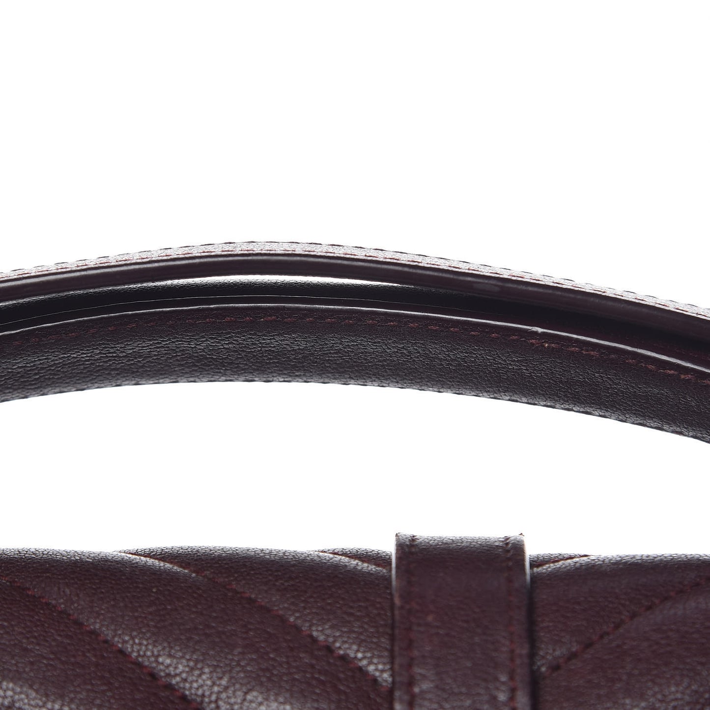 Sheepskin Matelasse Chevron Monogram Medium College Bag Amaranto
