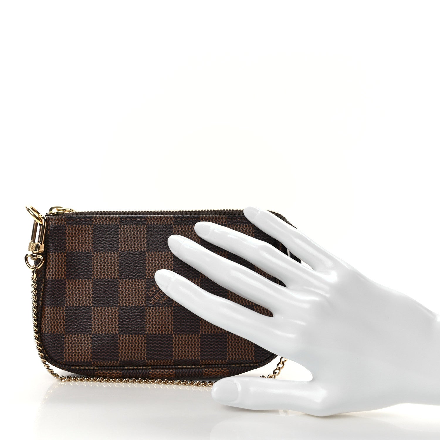 Louis Vuitton Damier Ebene Mini Pochette Accessories 2 of 8