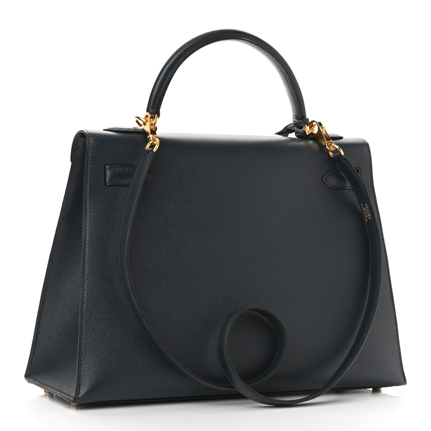 Hermes Courchevel Kelly Sellier 32 Bleu Marine 3 of 10