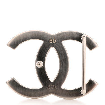 Chanel Calfskin CC Reversible Belt 80 32 Black Burgundy 5 of 10