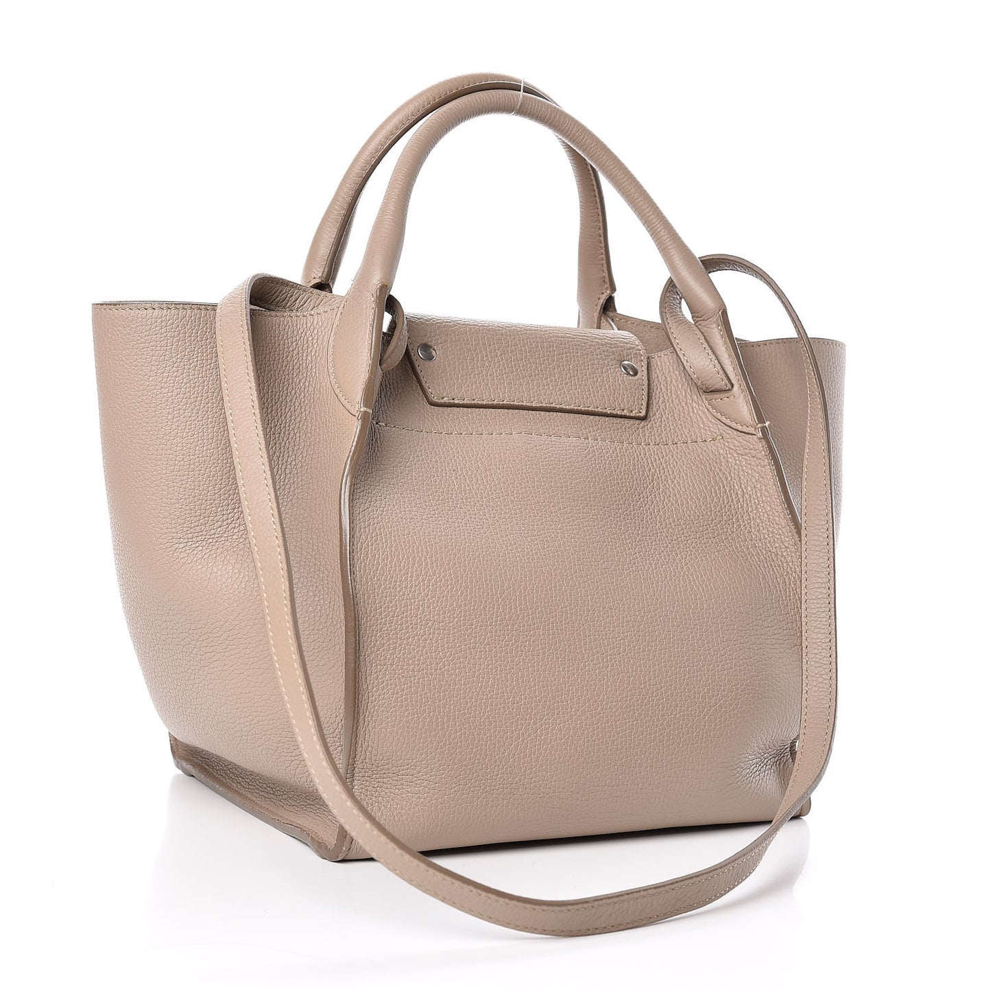Supple Grained Calfskin Small Big Bag Light Taupe
