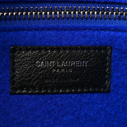 Saint Laurent Wool Rive Gauche Tote Blue 5 of 10