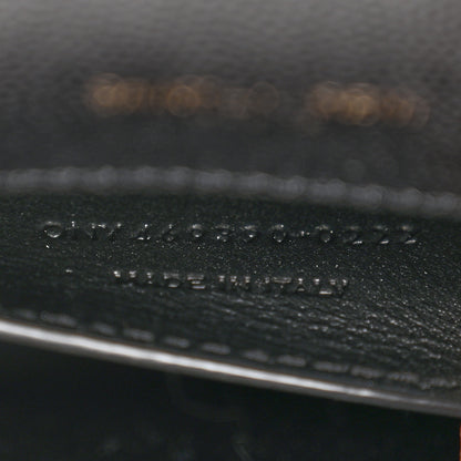 Saint Laurent Grain De Poudre Small Classic Monogram Kate Satchel Black 8 of 11