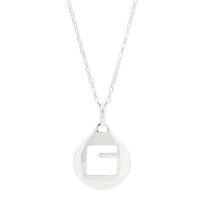 Gucci Sterling Silver Icon G Pendant Necklace 1 of 6