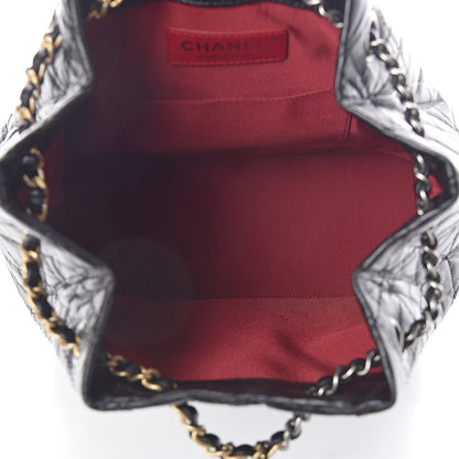 Chanel Aged Calfskin Quilted Small Gabrielle Backpack Black 5 of 10