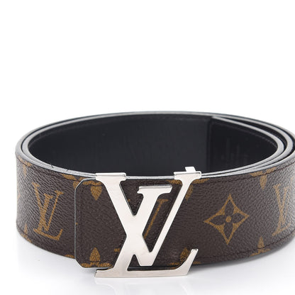 Louis Vuitton Calfskin Monogram 30mm LV Initiales Reversible Belt 90 36 Black 4 of 7