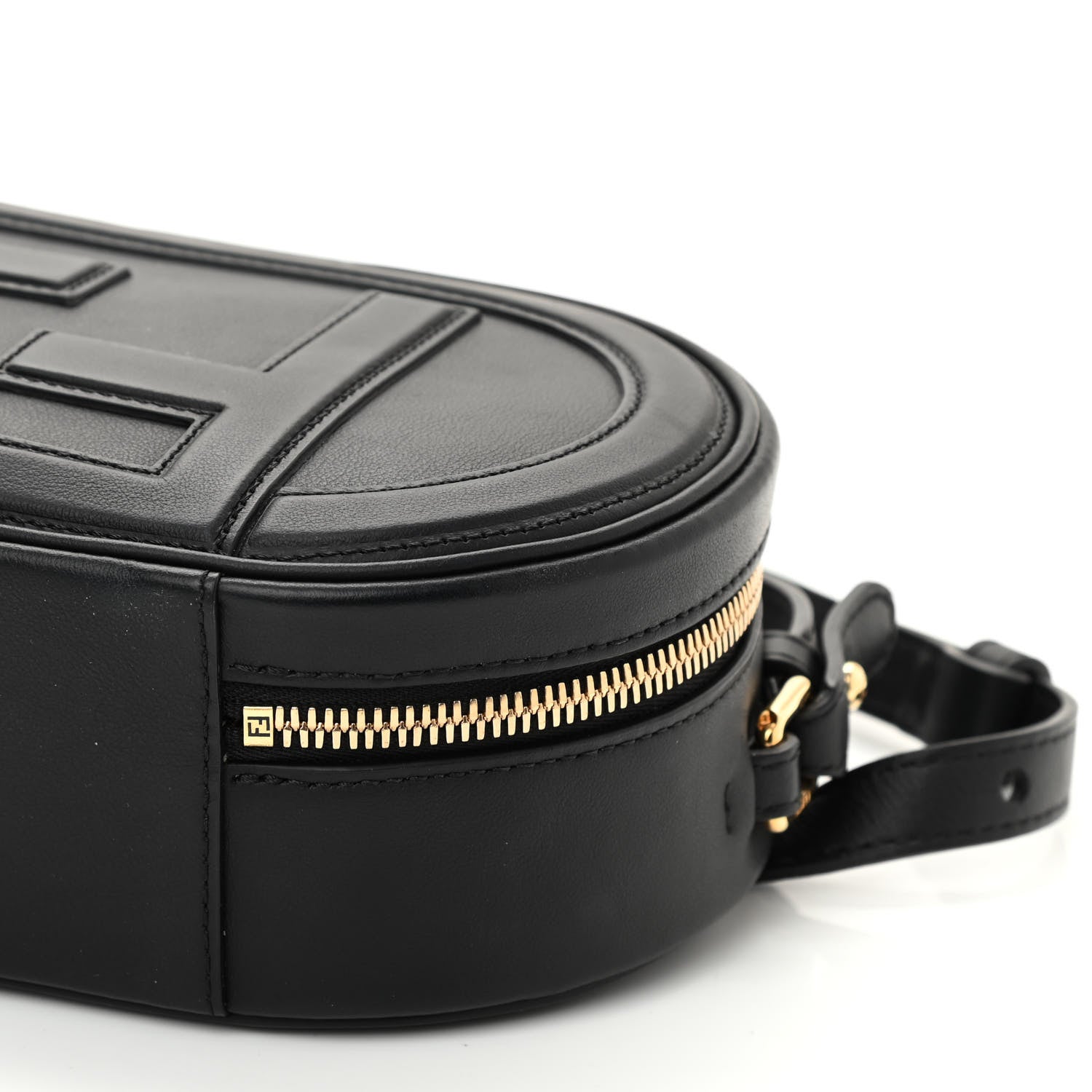 Fendi Vitello Grace Matte Mini O'Lock Camera Case Black 11 of 11