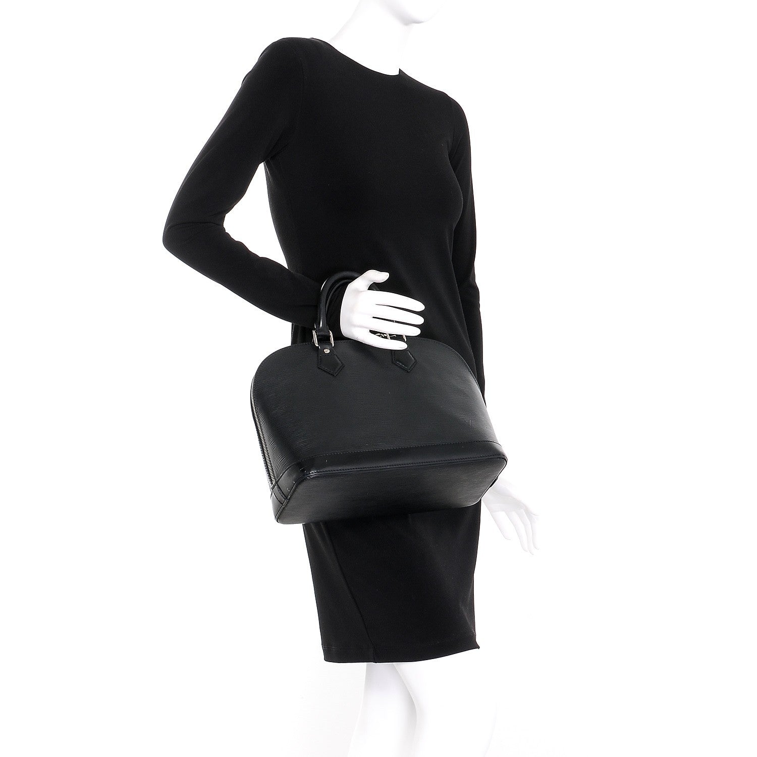 Louis Vuitton Epi Alma PM Black 2 of 8