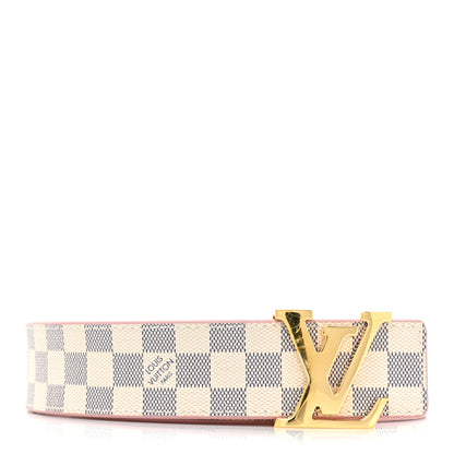 Louis Vuitton Damier Azur 30mm LV Initiales Reversible Belt 85 34 Pink 1 of 7