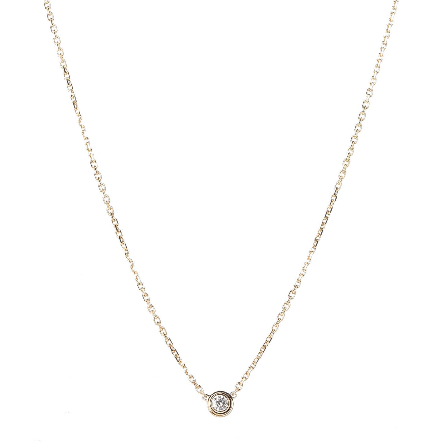 18K Yellow Gold Diamond XS D'Amour Pendant Necklace