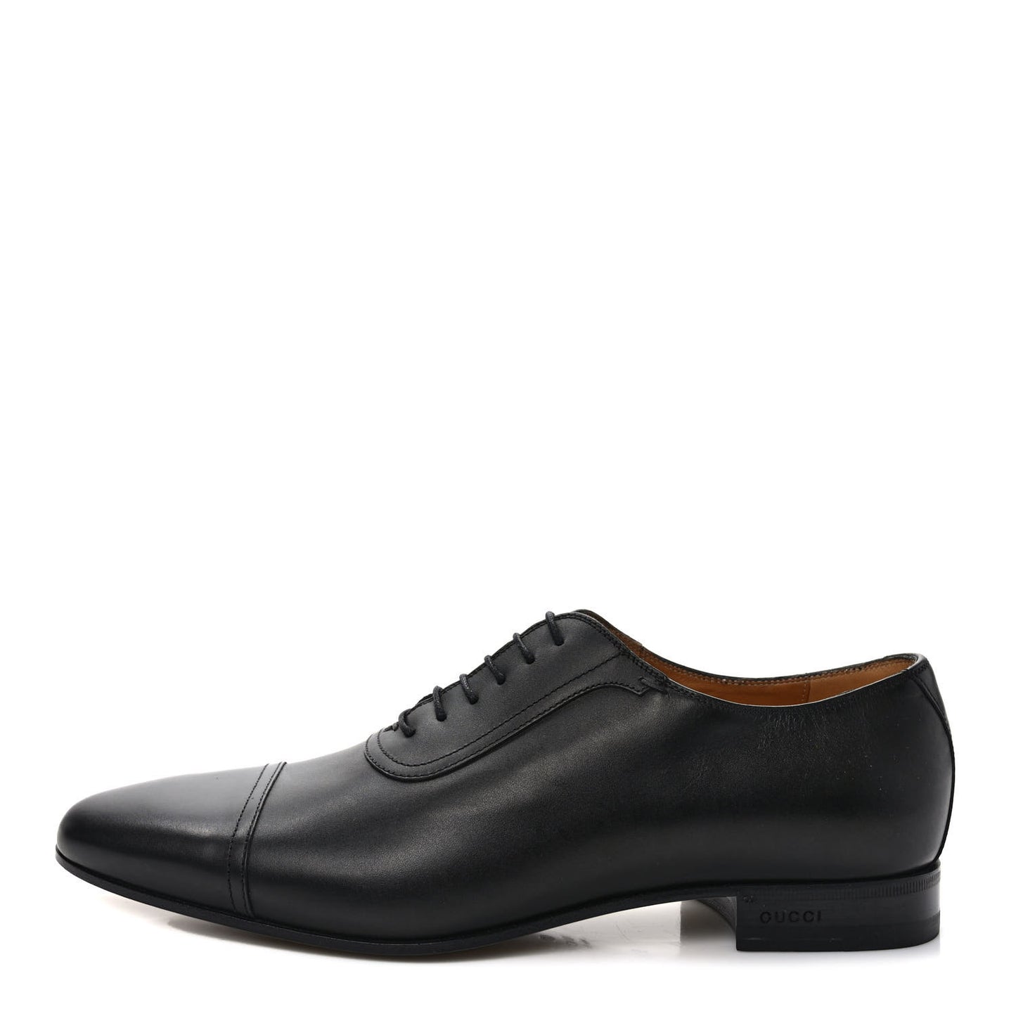 Calfskin Mens Lace Up Captoe Loafers 9.5 Black