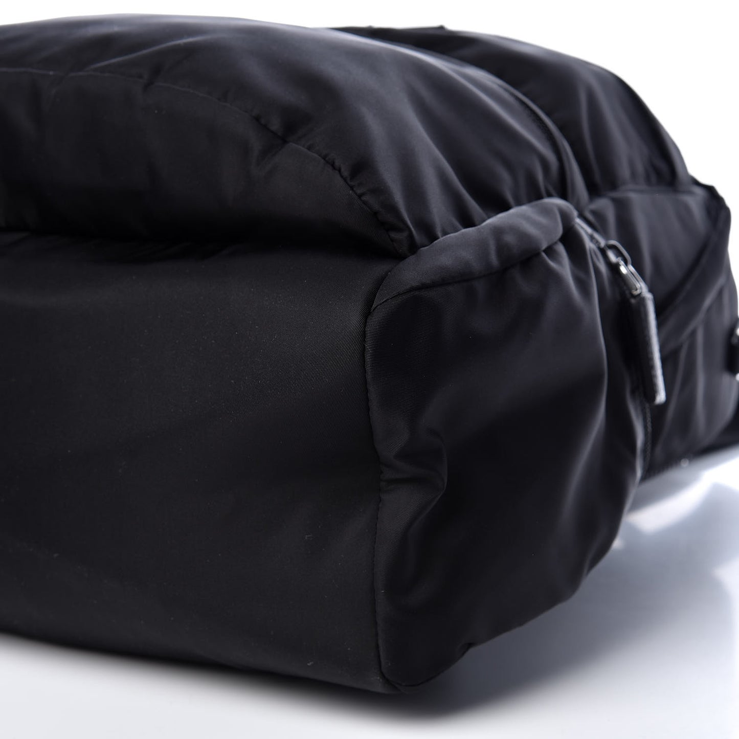 Nylon Montagna Saffiano Day Backpack Black