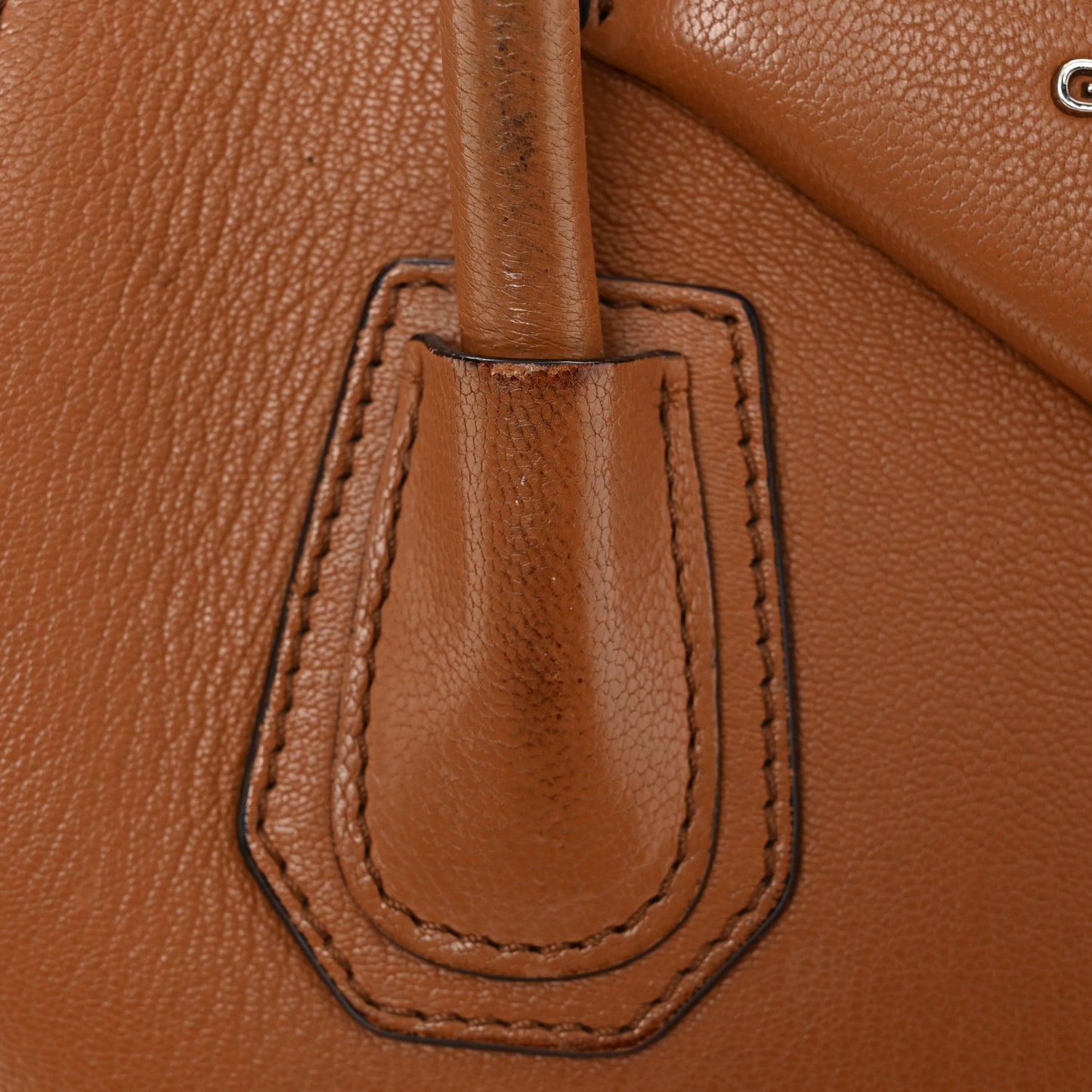 Sugar Goatskin Small Antigona Cognac