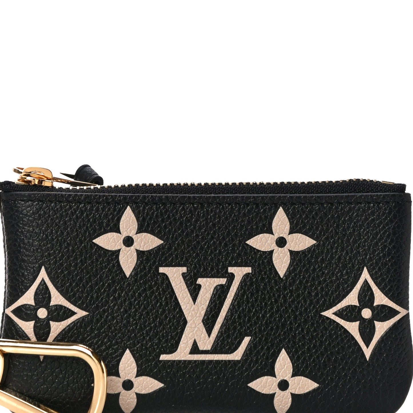 Empreinte Monogram Giant Key Pouch Black Beige