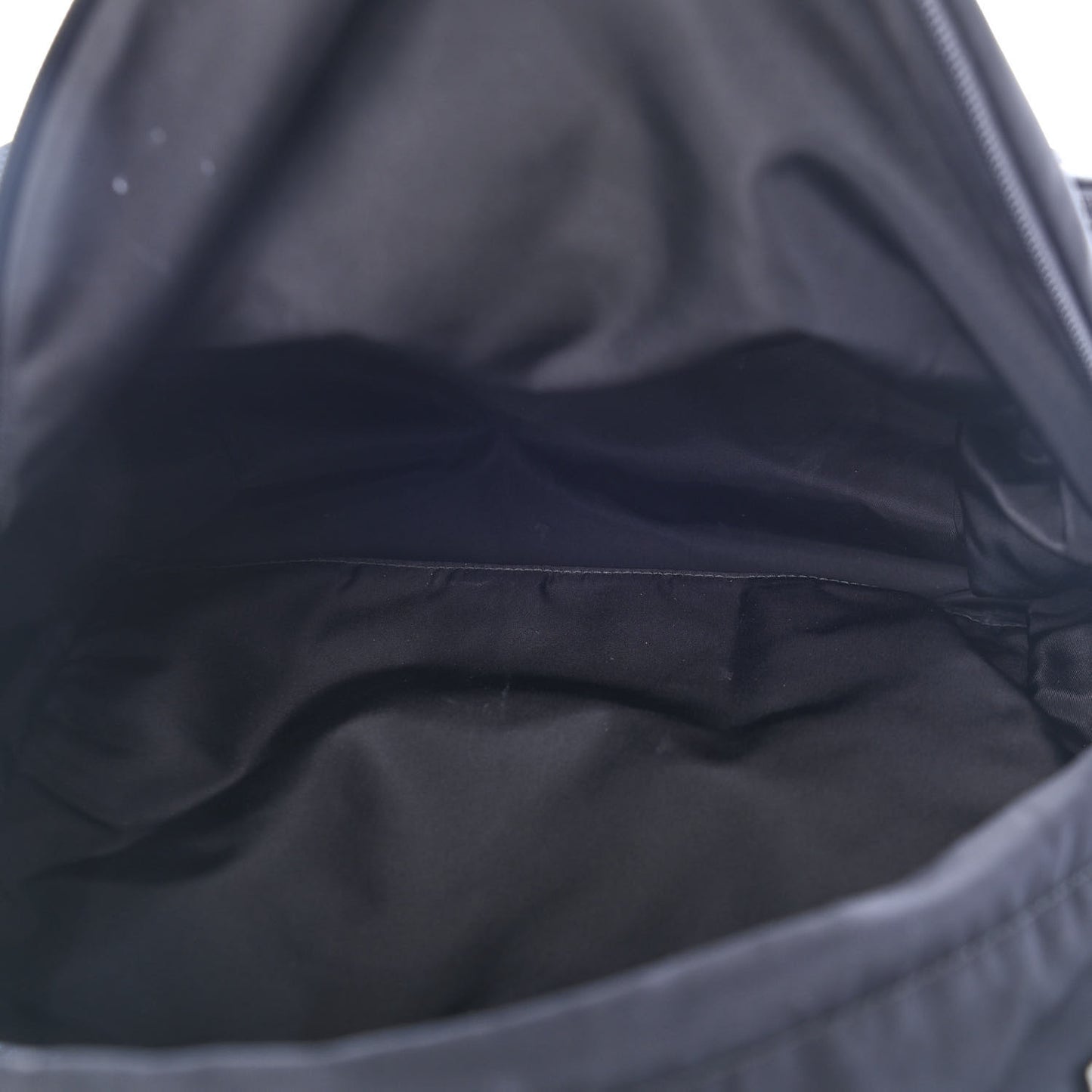 Nylon Tessuto Logo Patch Backpack Black