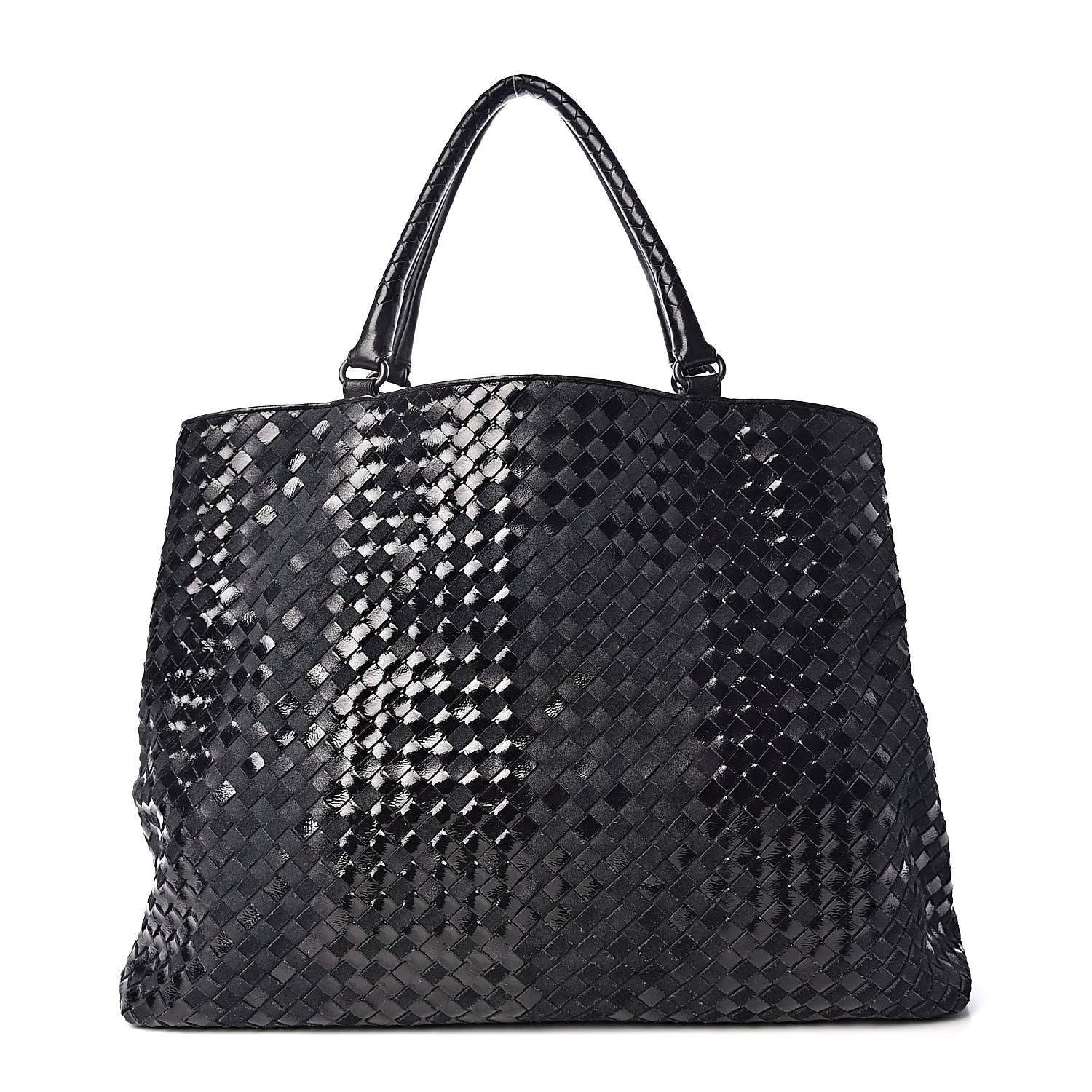 Bottega Veneta Intrecciato Rugiada Vintaga Shopper Black 1 of 10