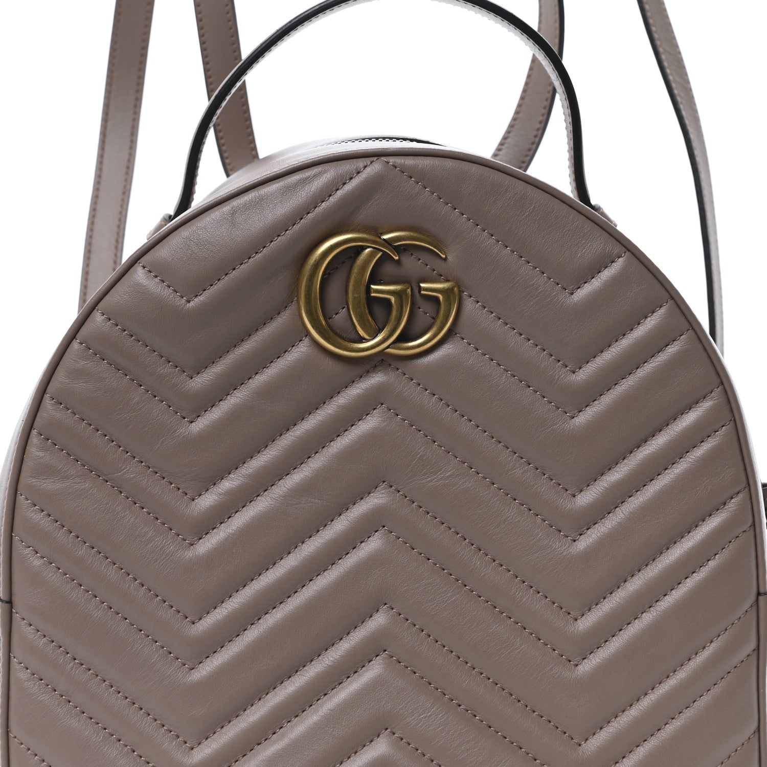 Gucci Calfskin Matelasse GG Marmont Backpack Porcelain Rose 8 of 10