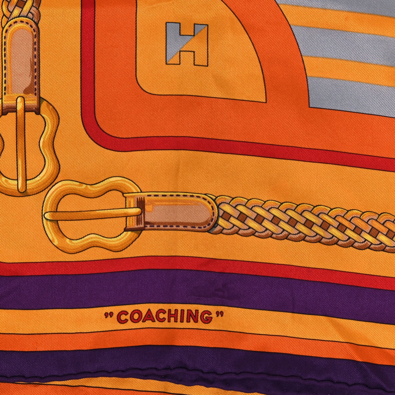 Hermes Silk Coaching Scarf 70 4 of 5
