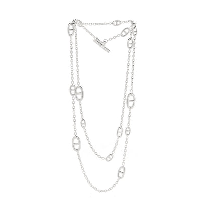 Hermes Sterling Silver Farandole Necklace 120 3 of 6