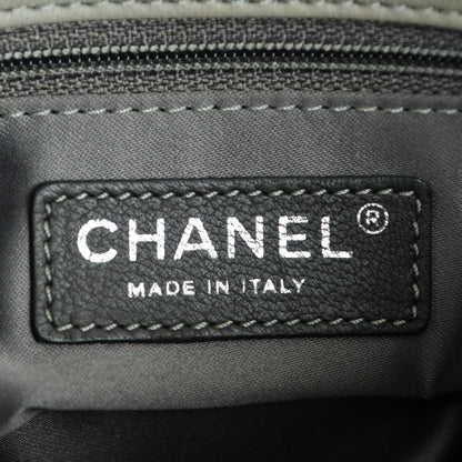 Chanel Lambskin Quilted Large 3 Flap Light Grey 7 of 12