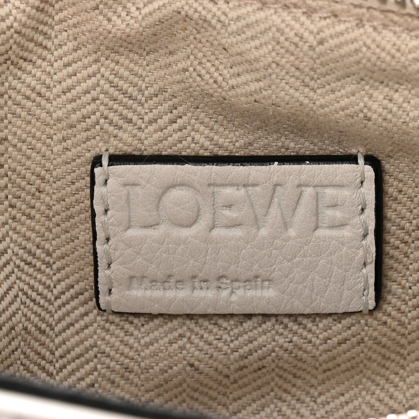 Calfskin Small Puzzle Bag White