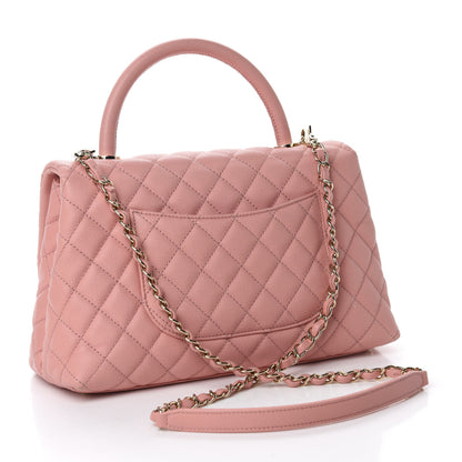 Chanel Caviar Quilted Small Coco Handle Flap Light Pink 3 of 10