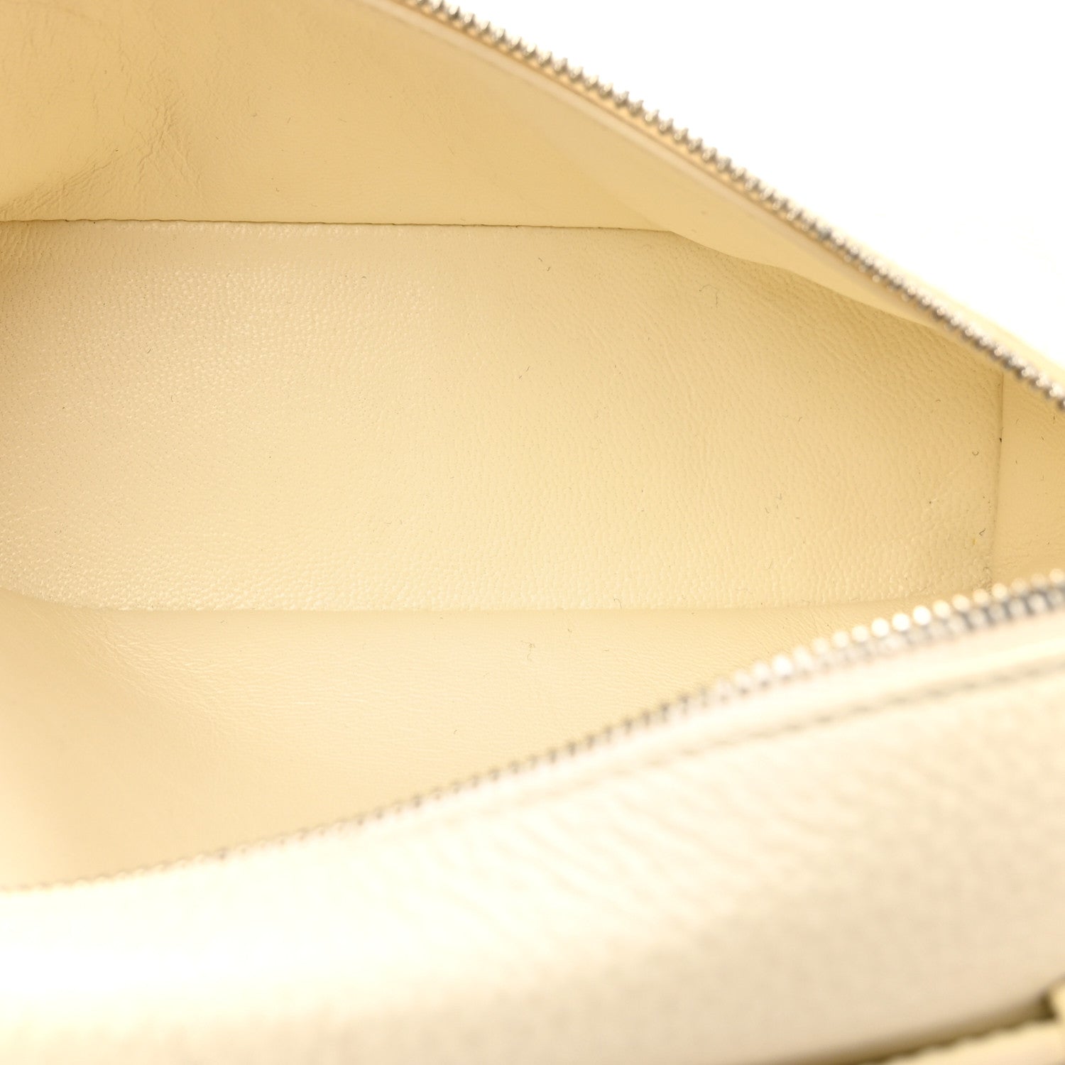 Loro Piana Grained Calfskin L19 Extra Pocket Pouch Whisper White 5 of 9