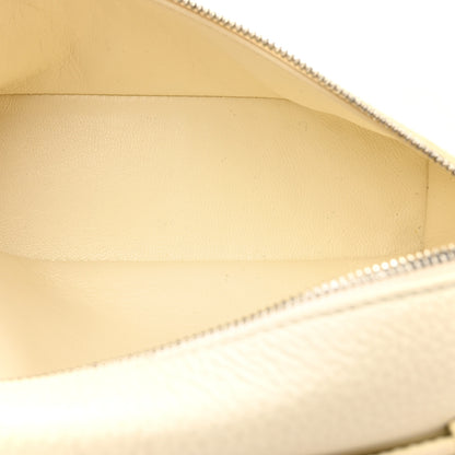 Loro Piana Grained Calfskin L19 Extra Pocket Pouch Whisper White 5 of 9