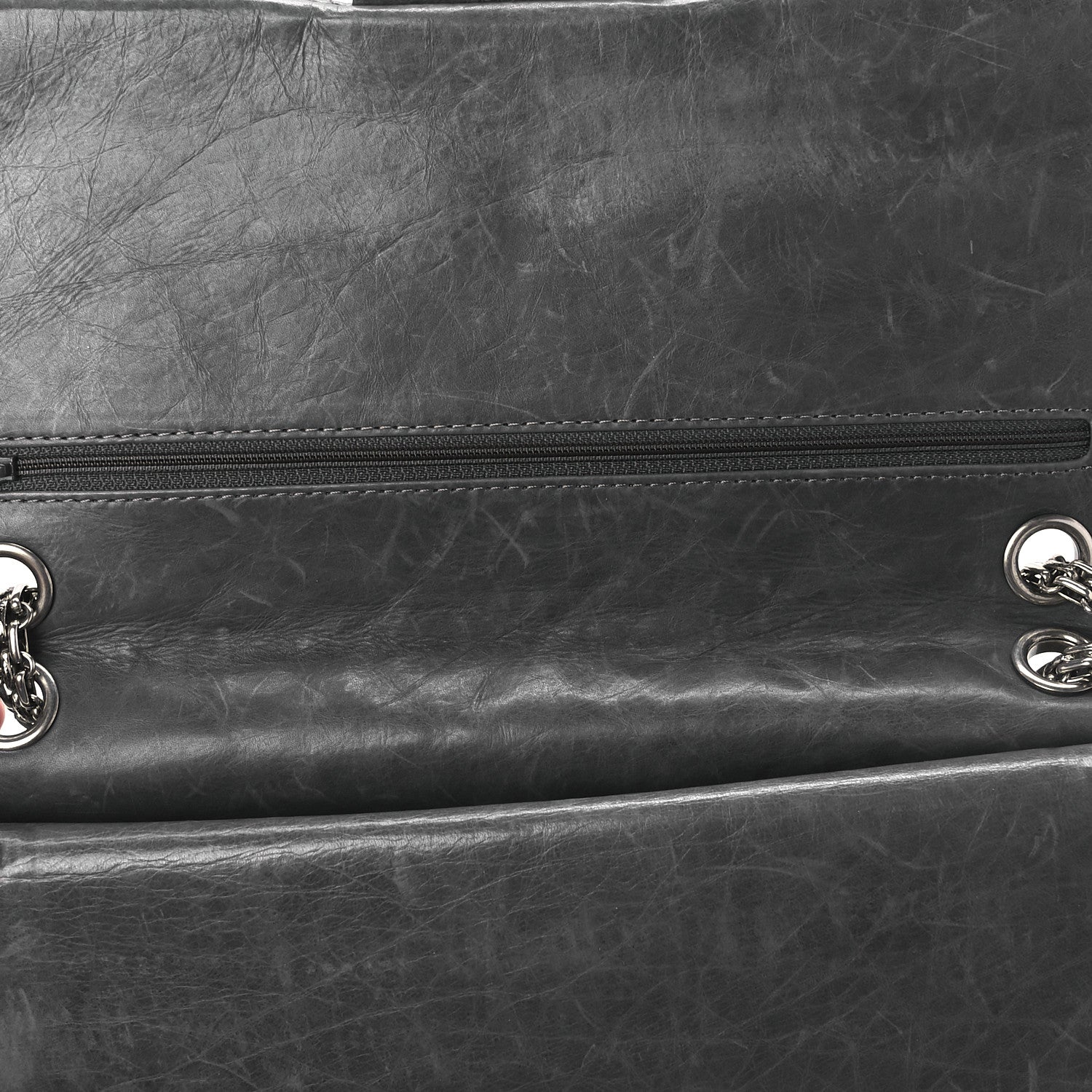 Chanel Aged Calfskin Quilted 50th Anniversary 2.55 Reissue 227 Flap Grey 7 of 13