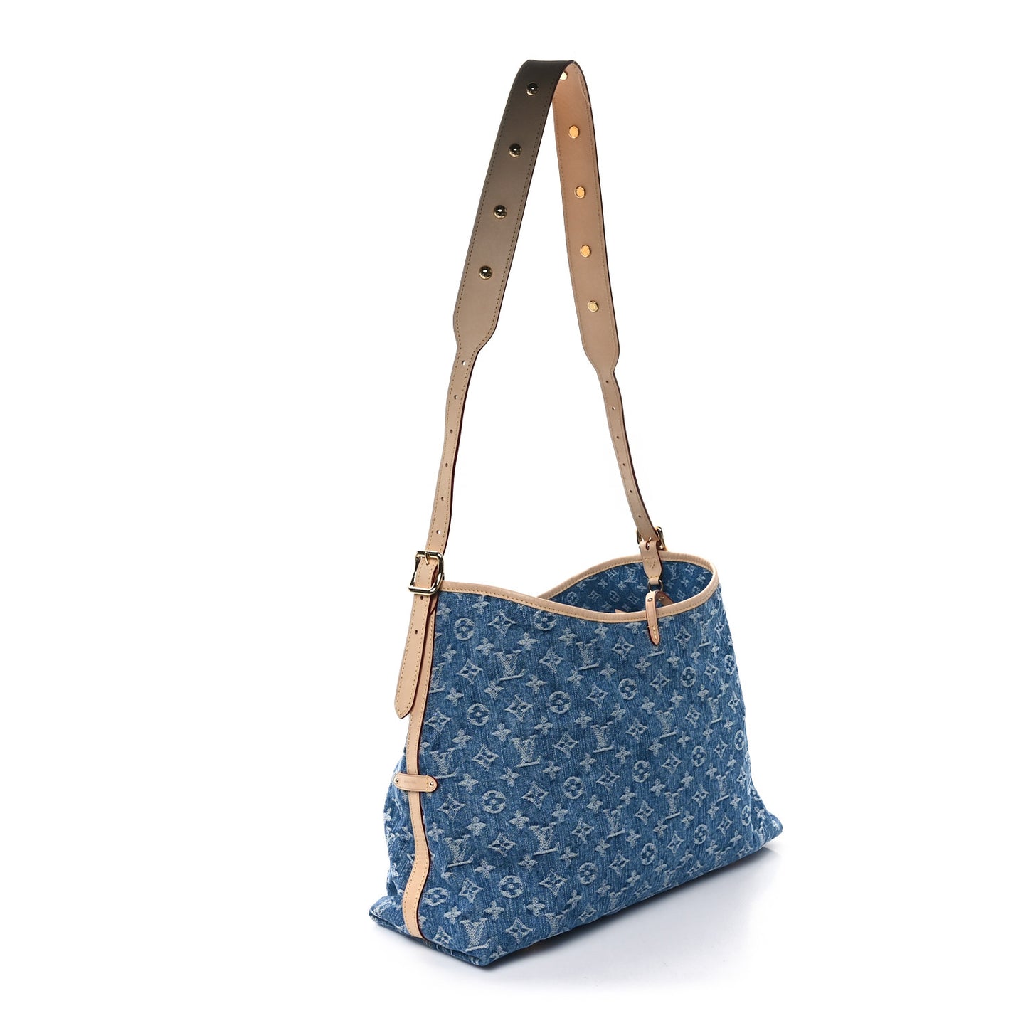 Monogram Denim CarryAll MM Blue
