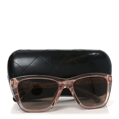 Chanel Acetate Metal Rectangle Sunglasses 5442 Pink 7 of 7