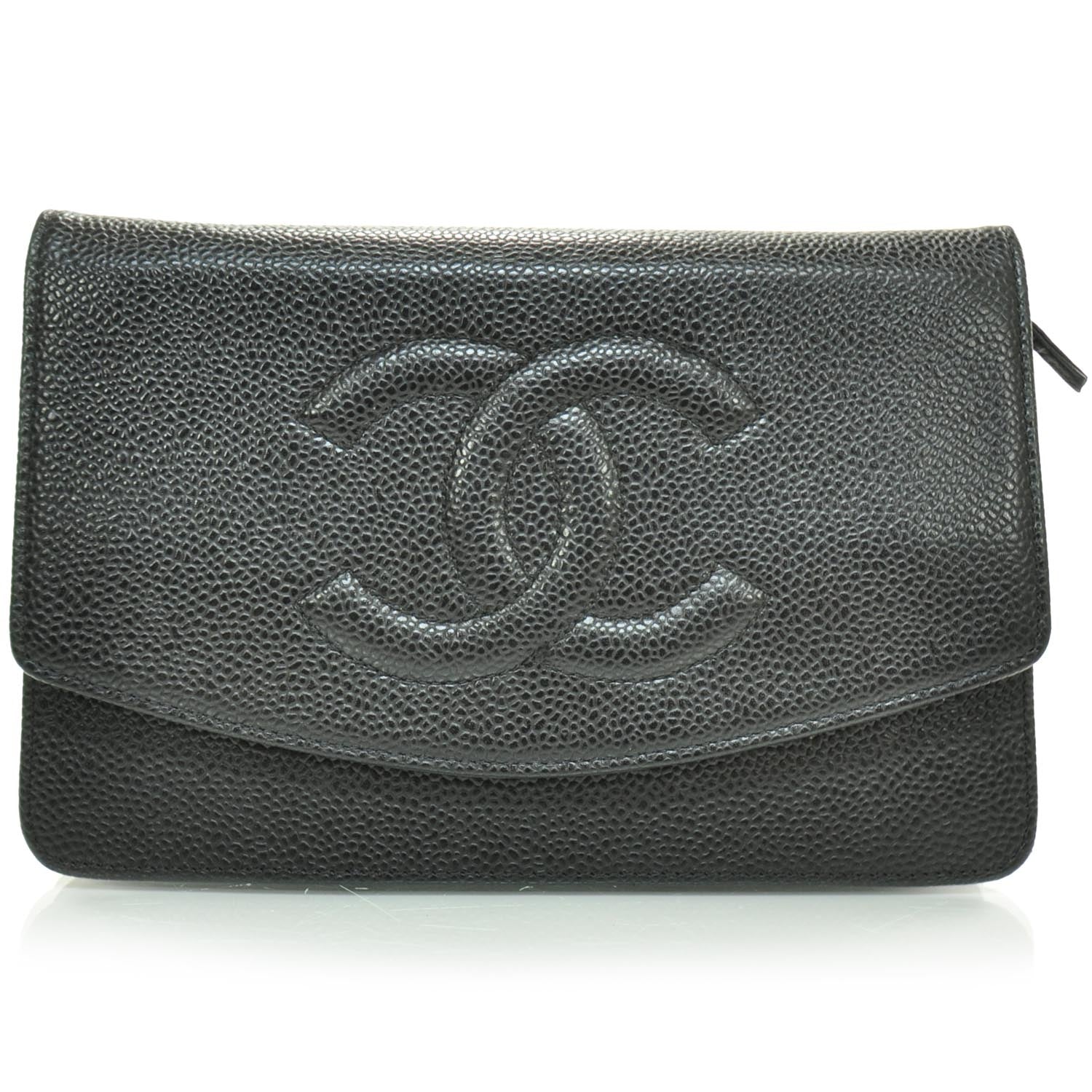 Chanel Caviar Wallet on Chain WOC Black 1 of 7