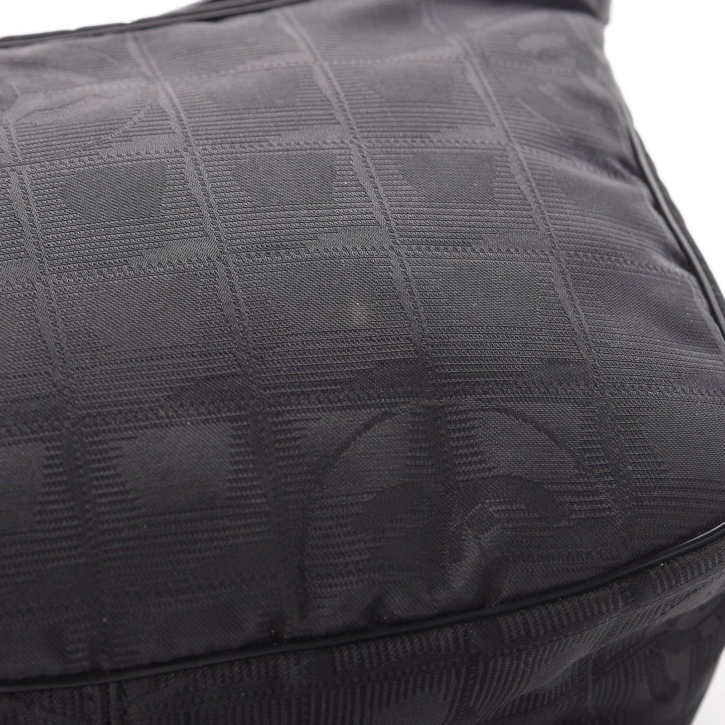 Nylon Travel Hobo Black