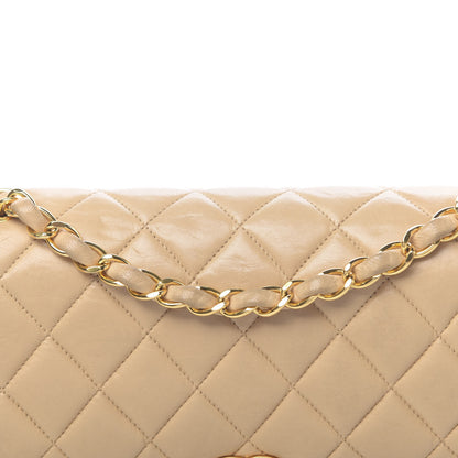 Chanel Lambskin Quilted Small Double Flap Beige 17 of 17