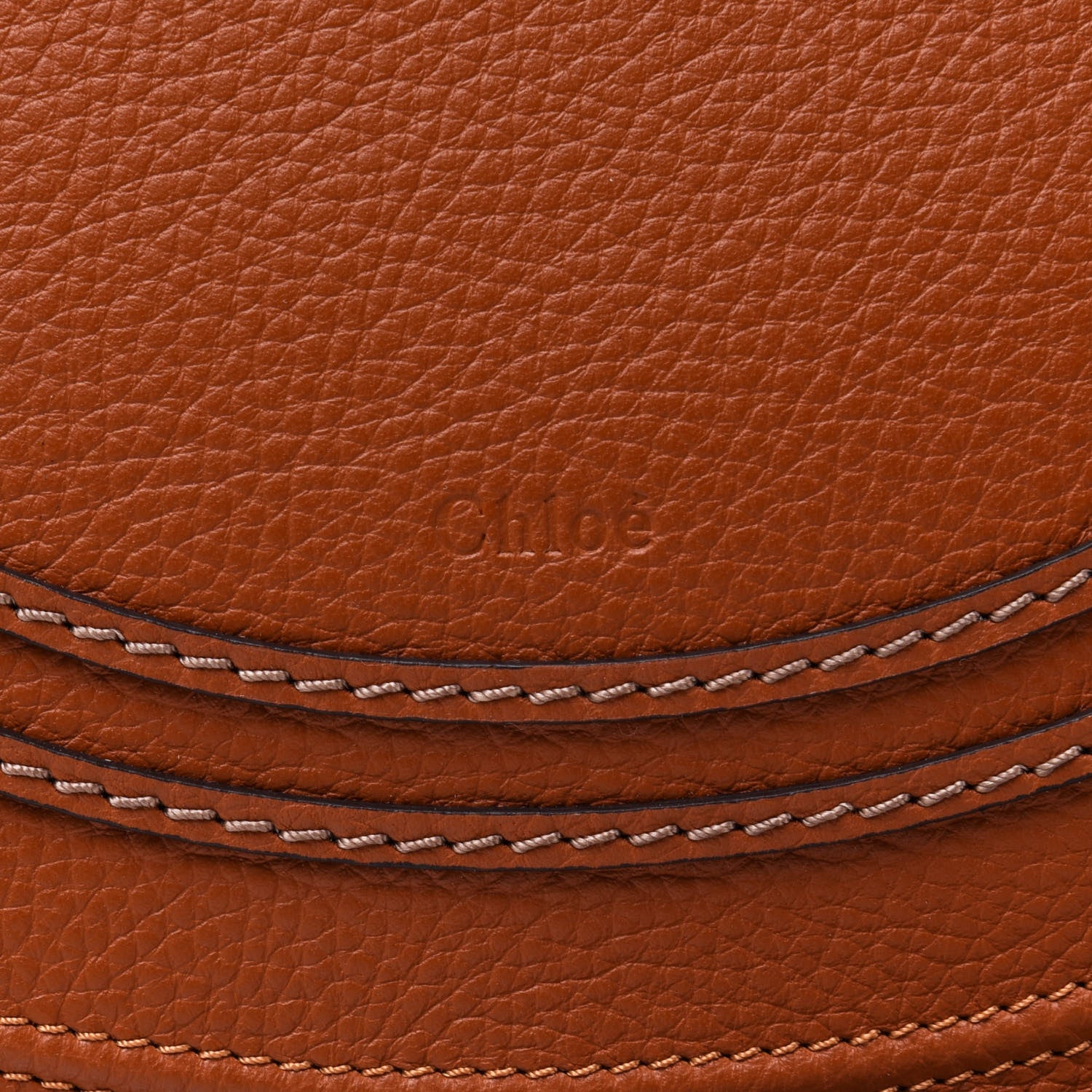 Chloe Calfskin Medium Marcie Round Crossbody Bag Tan 9 of 9
