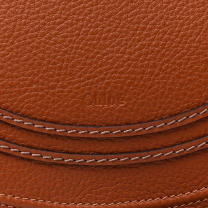 Chloe Calfskin Medium Marcie Round Crossbody Bag Tan 9 of 9