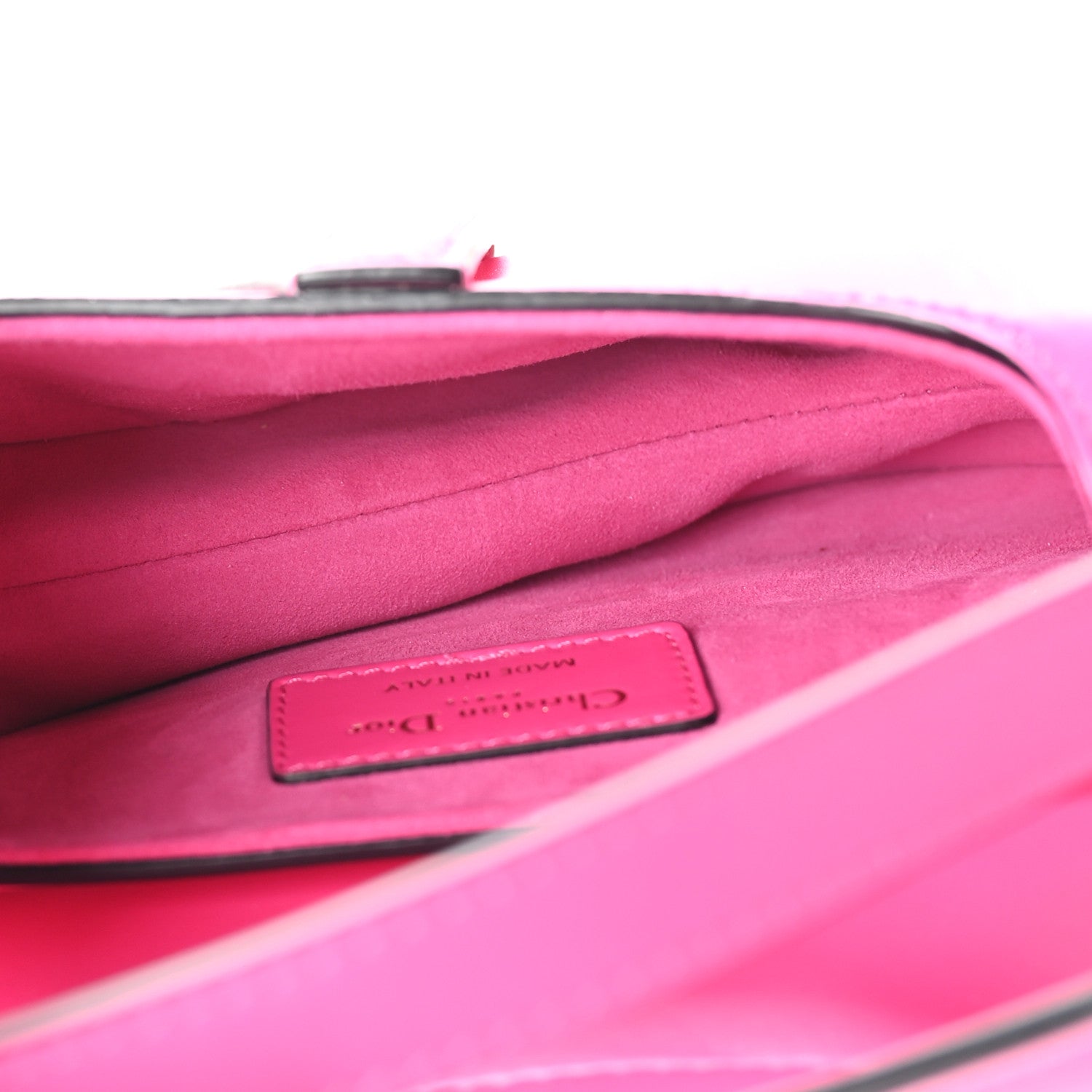 Christian Dior Supple Calfskin Mini Saddle Bag With Strap Passion Pink 5 of 9