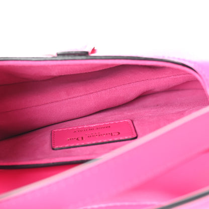 Christian Dior Supple Calfskin Mini Saddle Bag With Strap Passion Pink 5 of 9