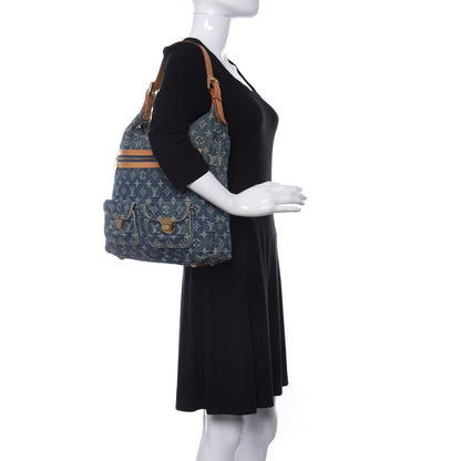Louis Vuitton Denim Baggy GM Blue 2 of 9